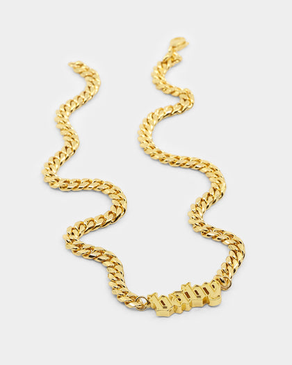 Raising Hell Women's Baby Necklace Gold
