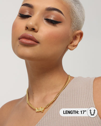 Raising Hell Women's Baby Necklace Gold