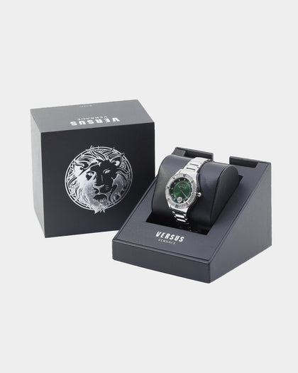 Versus Versace Women's Canton Road 36mm Watch Silver/Green