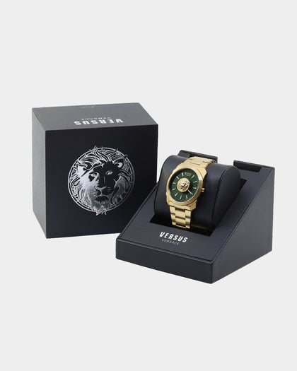 Versus Versace Versus Brick Lane Gent 40mm Watch Gold/Green