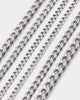 Infra Triple Padlock Chain Set Silver