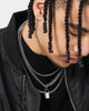 Infra Triple Padlock Chain Set Silver