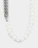 Infra Cuban Split Pearl Chain Stainless Steel