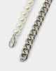 Infra Cuban Split Pearl Chain Stainless Steel