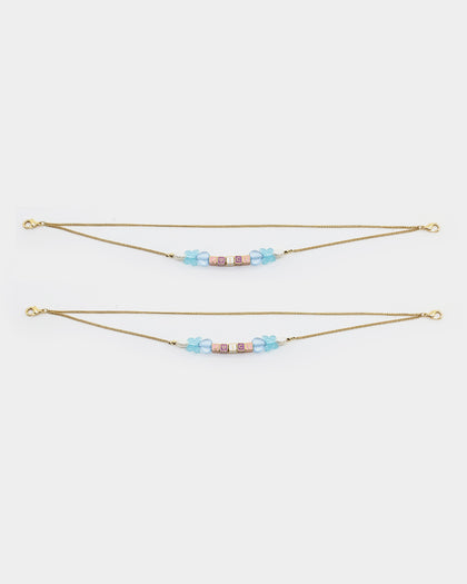 Raising Hell Women's Juicy Shoe Chain Iced Gold