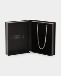 NXS 5mm Tennis Chain White Gold