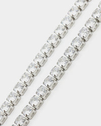 NXS 5mm Tennis Chain White Gold