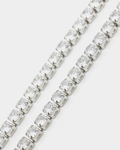 NXS 5mm Tennis Chain White Gold