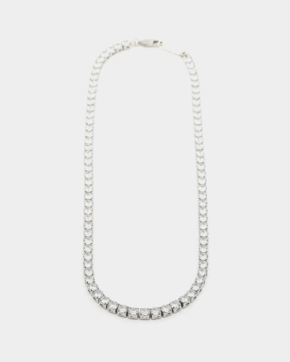 NXS 5mm Tennis Chain White Gold