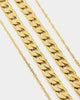 NXS Diamond Cut Double Chains Gold