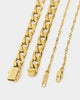 NXS Diamond Cut Double Chains Gold
