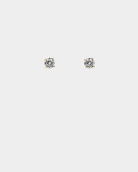 NXS Round Cut Earrings Gold
