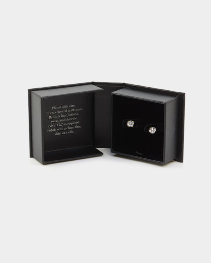 NXS Round Cut Earrings Gold