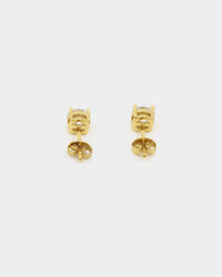 NXS Round Cut Earrings Gold