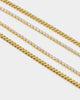 NXS Double Cross Chain Iced Gold