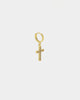 NXS Mini Cross Earring Iced Gold
