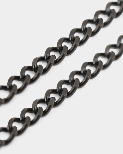 NXS Hollow Cross Chain Black