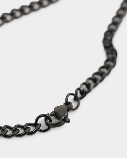 NXS Hollow Cross Chain Black