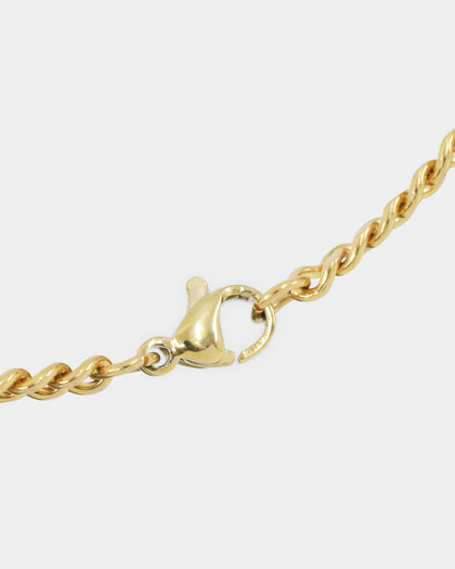 NXS Hollow Cross Chain Gold