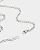 NXS Hollow Cross Chain White Gold