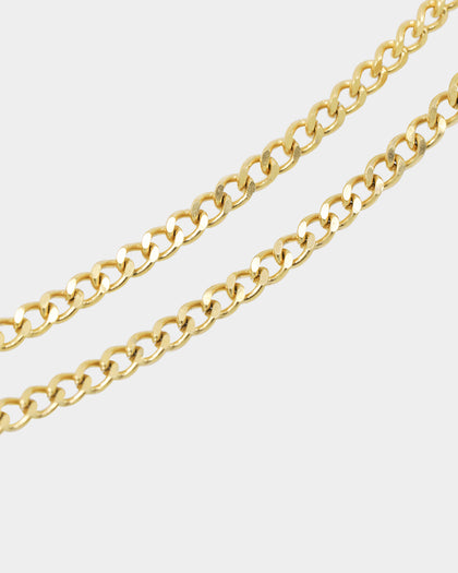 NXS Solid Cross Chain Gold
