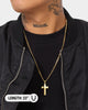 NXS Solid Cross Chain Gold