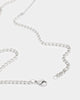 NXS Solid Cross Chain White Gold