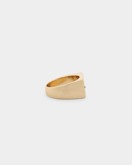 Wild For The Weekend Cloud Crystal Signet Ring (Medium) Gold