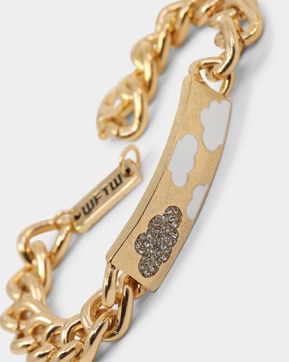 Wild For The Weekend Cloud ID Bracelet Gold