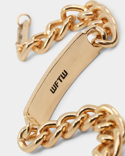 Wild For The Weekend Cloud ID Bracelet Gold