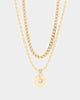 Wild For The Weekend Flower Necklace Gold