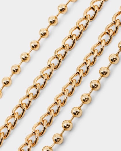 Wild For The Weekend Flower Necklace Gold