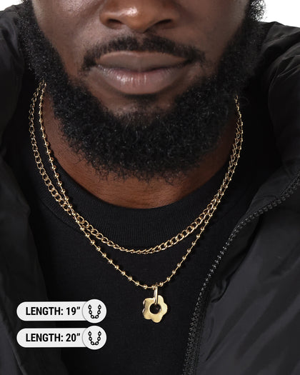 Wild For The Weekend Flower Necklace Gold