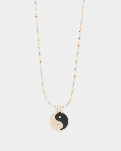 Wild For The Weekend Yin Yang Pendant Gold