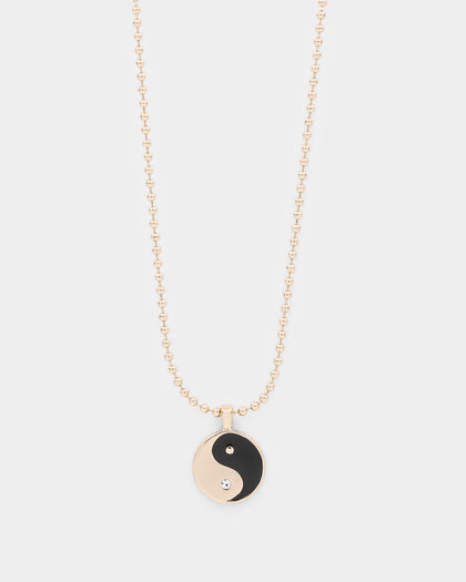 Wild For The Weekend Yin Yang Pendant Gold