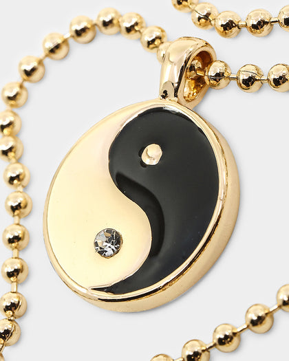 Wild For The Weekend Yin Yang Pendant Gold