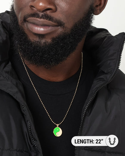 Wild For The Weekend Yin Yang Pendant Gold