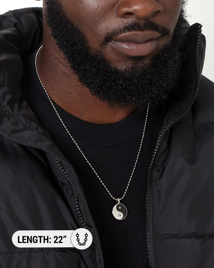 Wild For The Weekend Yin Yang Pendant Silver