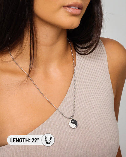 Wild For The Weekend Yin Yang Pendant Silver