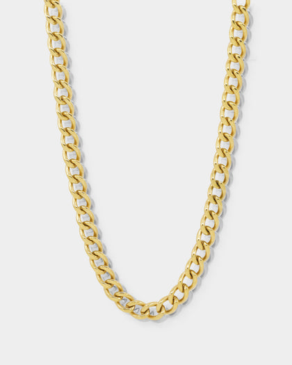 Saint Morta 6MM Thin Curb Chain Gold