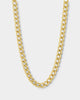 Saint Morta 6MM Thin Curb Chain Gold