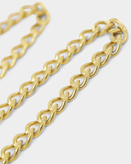 Saint Morta 6MM Thin Curb Chain Gold