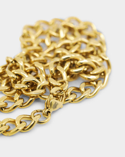 Saint Morta 6MM Thin Curb Chain Gold