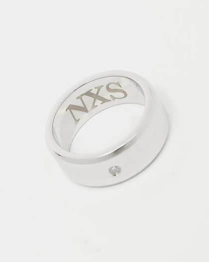 NXS Iced Definitive Ring Iced White Gold