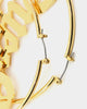 Raising Hell Women's Queen Hoop Earrings Gold