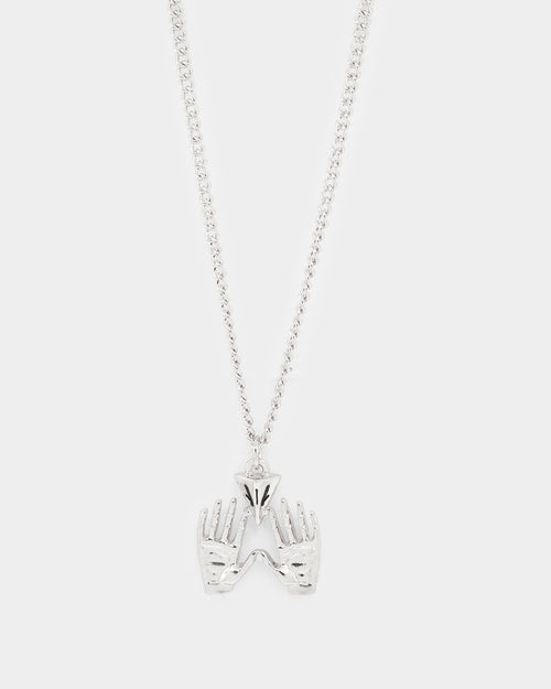 Wild For The Weekend All Hands Necklace Silver
