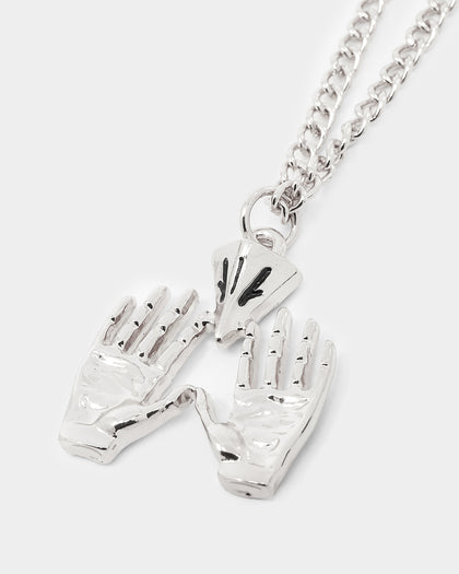 Wild For The Weekend All Hands Necklace Silver
