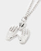 Wild For The Weekend All Hands Necklace Silver