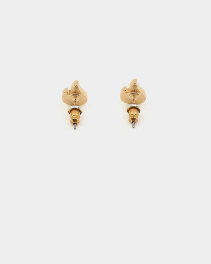 Wild For The Weekend Crystal Flame Studs Gold