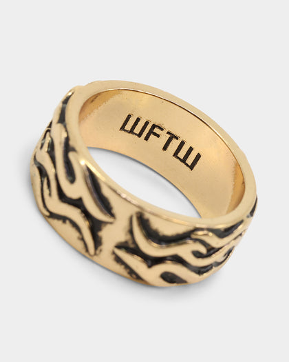 Wild For The Weekend Fire Band Ring (Large) Gold